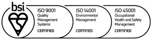 ISO 9001 ISO 14001 ISO 45001 Watermill Press Certifications